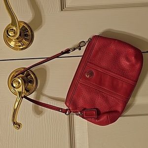 Small Hot Pink Coach bag